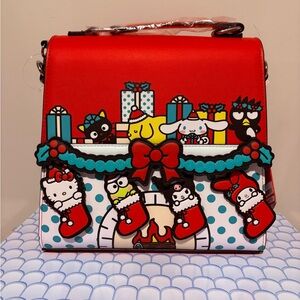 🔥 Loungefly Sanrio Winter Wonderland Crossbody Bag w/ Hello Kitty and friends